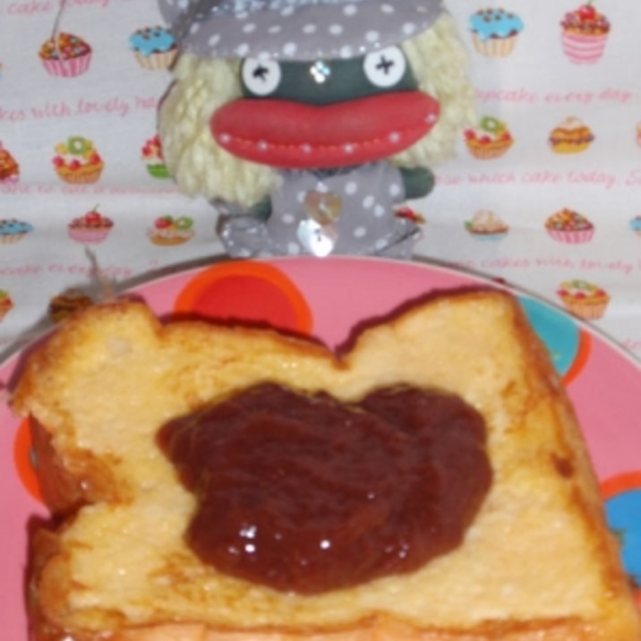 苺ジャムのフレンチトースト
